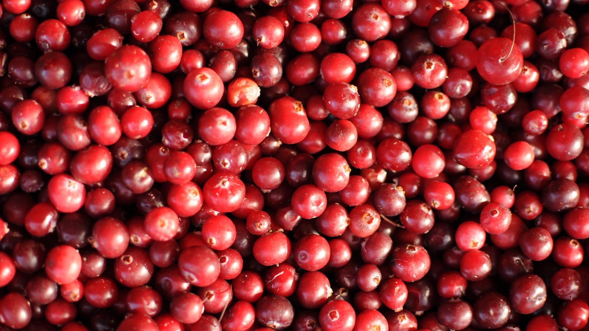 red round fruits on white surface